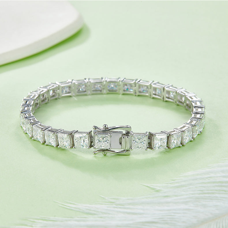 Princess Cut Tennis Bracelet