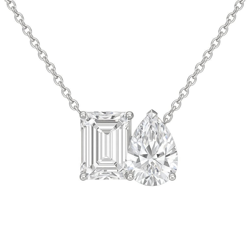 Radiant&Pear Necklace