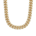 Moissanite Cuban Link Chain - 14K Gold