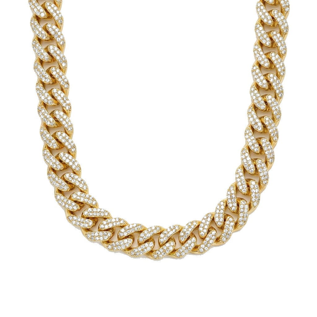 Cuban link chain in gold