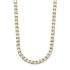 Aura Tennis Necklace 3MM - 14K Gold