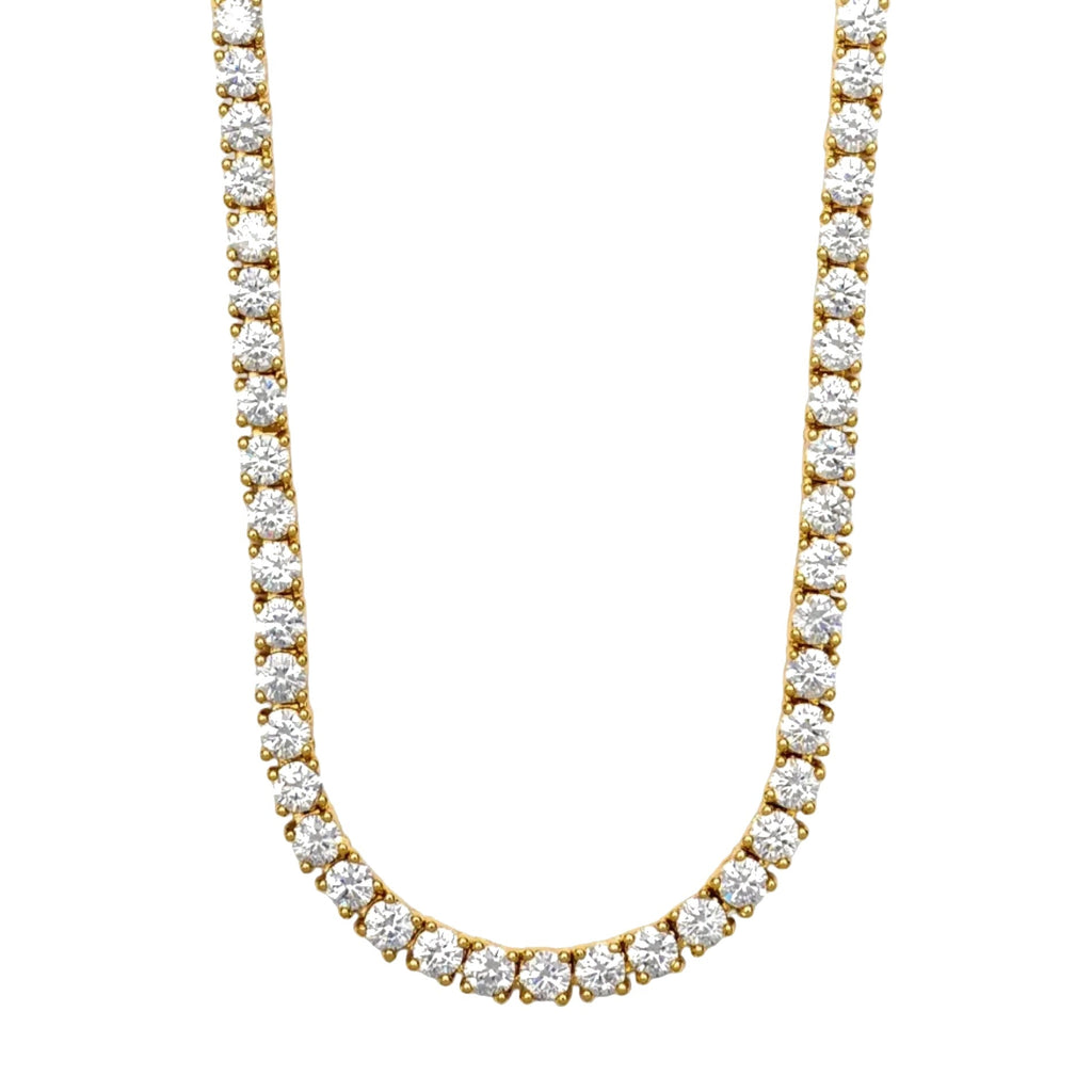 Aura Tennis Necklace 3MM - Gold