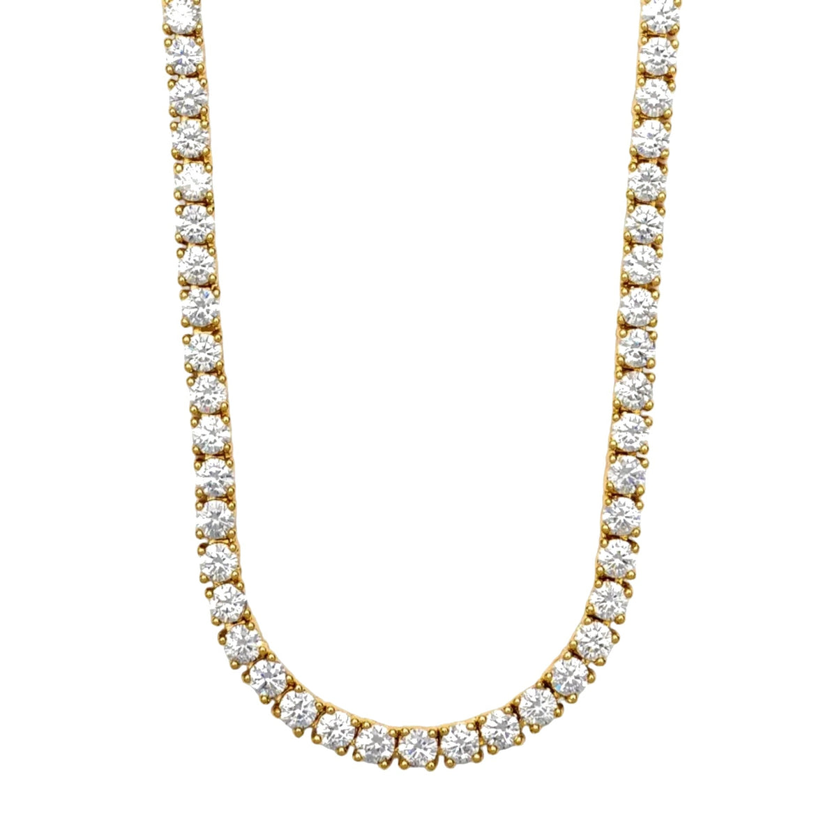 Aura Tennis Necklace 3MM - Gold