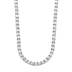 Aura Tennis Necklace 3MM - 14K White Gold