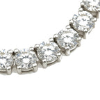 Aura Tennis Necklace 3MM - 14K White Gold