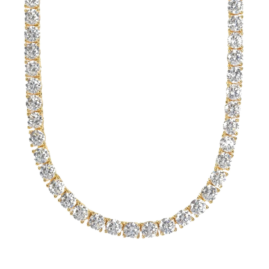 Aria Tennis Necklace 5MM - 14K Gold