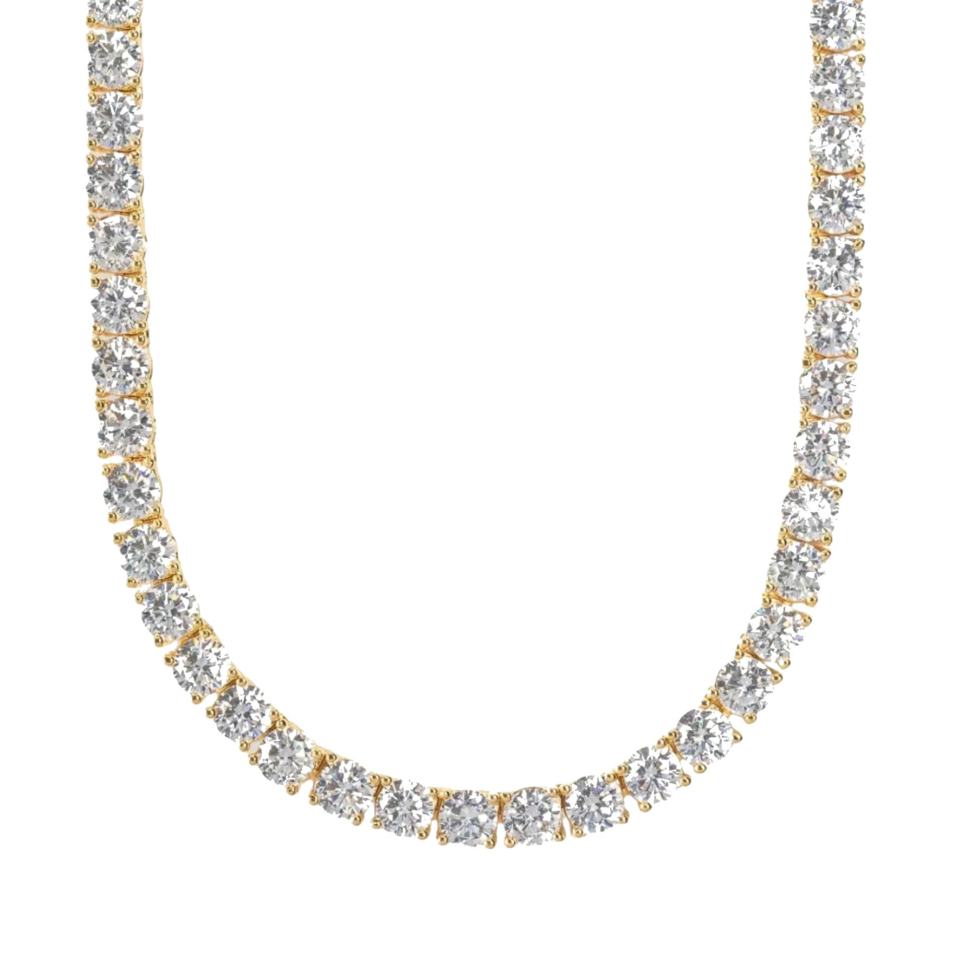 Aria Tennis Necklace 5MM - 14K Gold