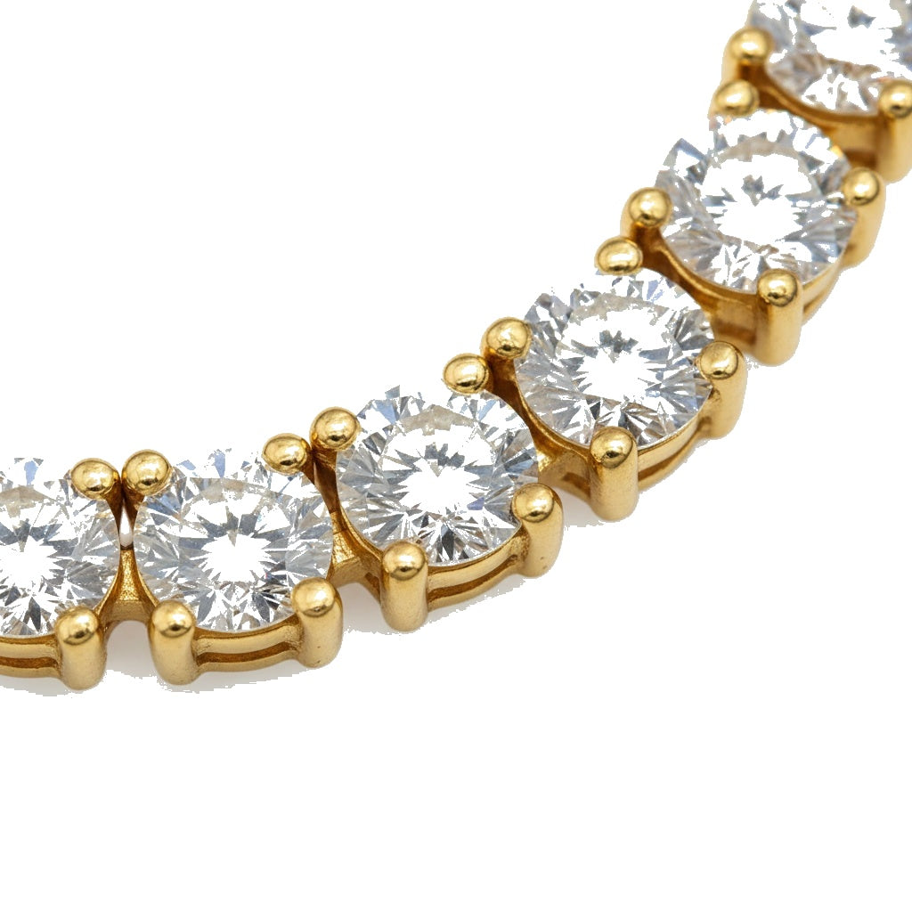 Aria Tennis Necklace 5MM - 14K Gold