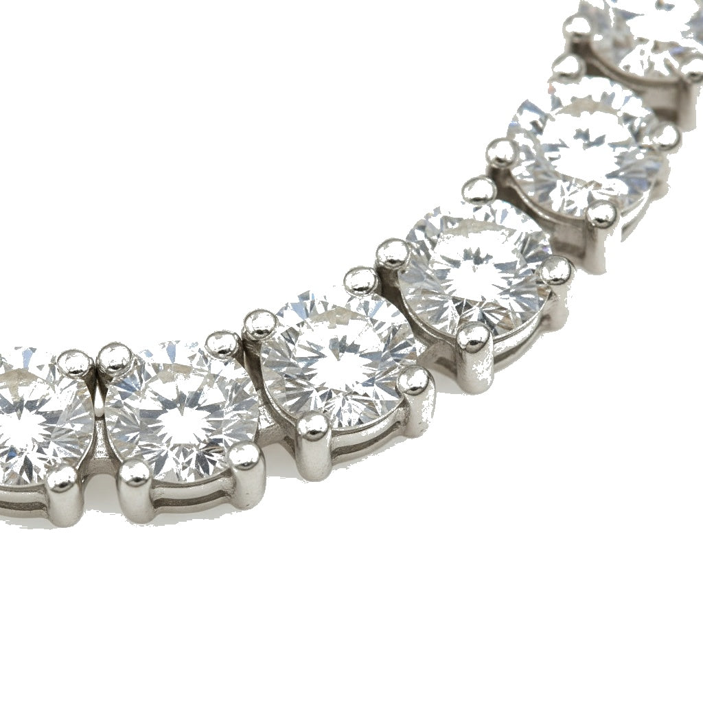 Aria Tennis Necklace 5MM - 14K White Gold