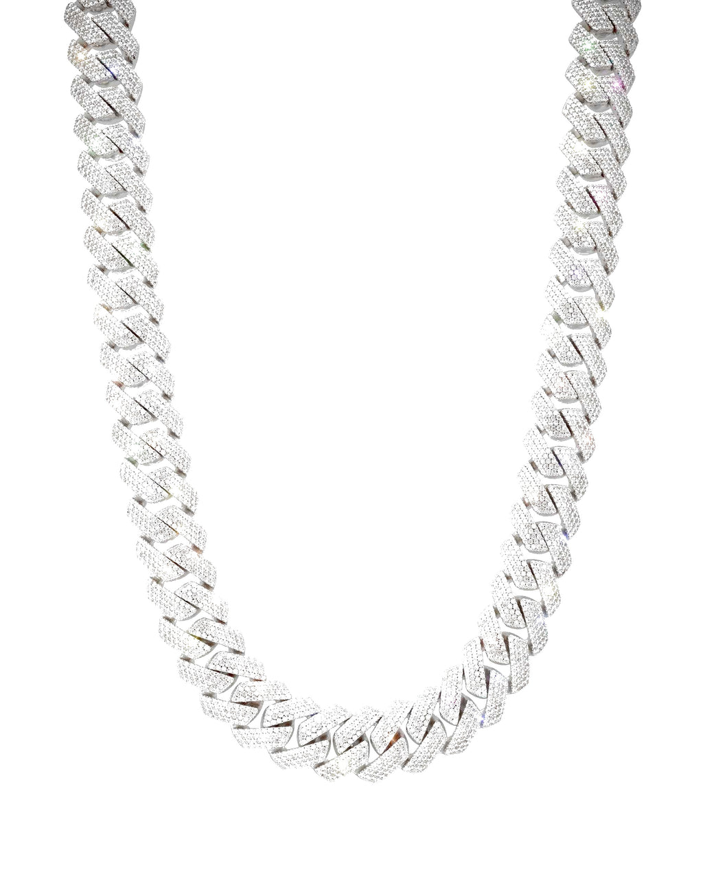Moissanite Cuban Link Chain 14K Gold (All Sizes)