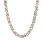 12mm Prong Cuban Chain 2 Tone