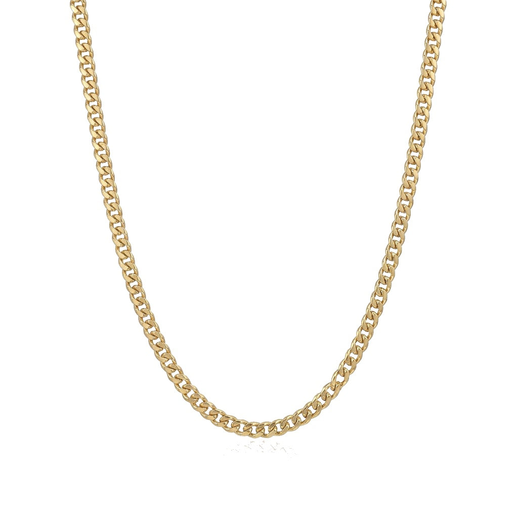 3mm Cuban Link Chain Gold