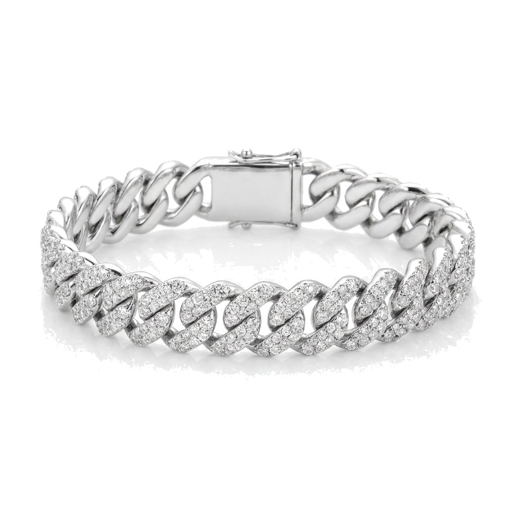 12mm Prong Cuban Bracelet
