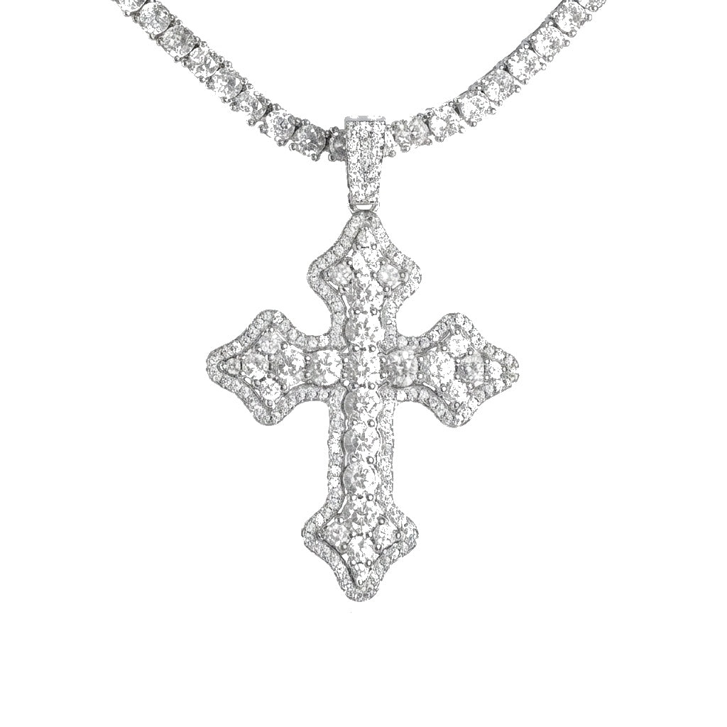 Clustered Cross Pendant