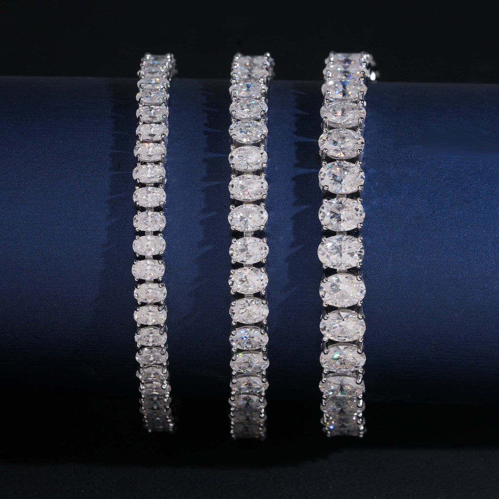 Oval Tennis Necklace