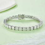 Moissanite Princess Cut Tennis Bracelet