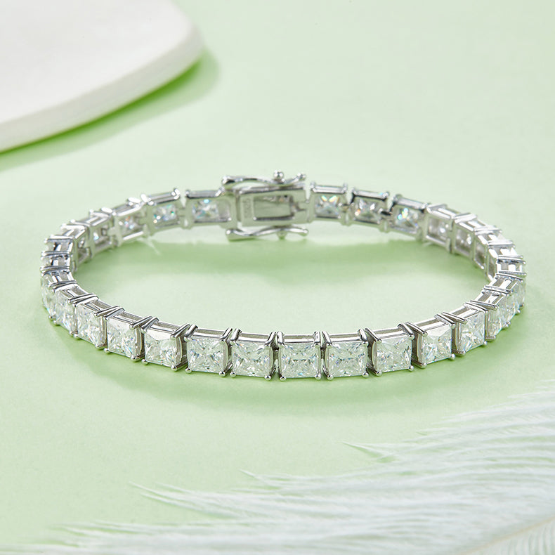 Princess Cut Tennis Bracelet