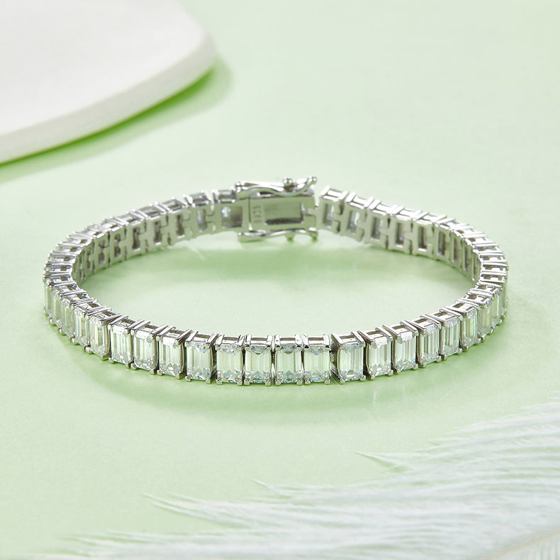 Emerald Cut Tennis Bracelet