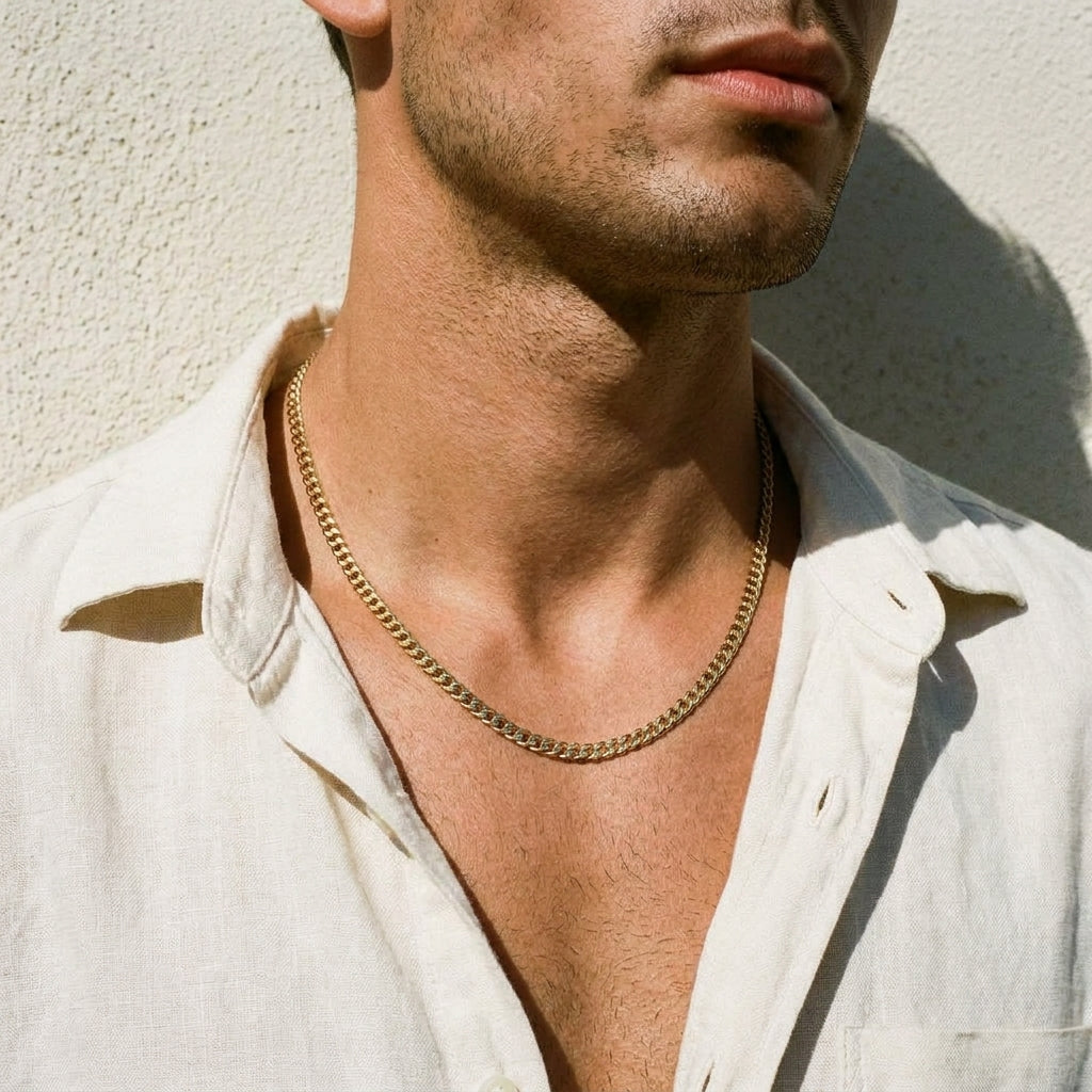 3mm Cuban Link Chain Gold