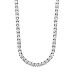 Aura Tennis Necklace 3MM - 14K White Gold
