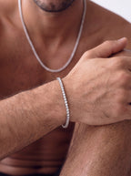 VVS tennis chain and bracelet set