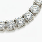 Aura Tennis Necklace 3MM - 14K White Gold