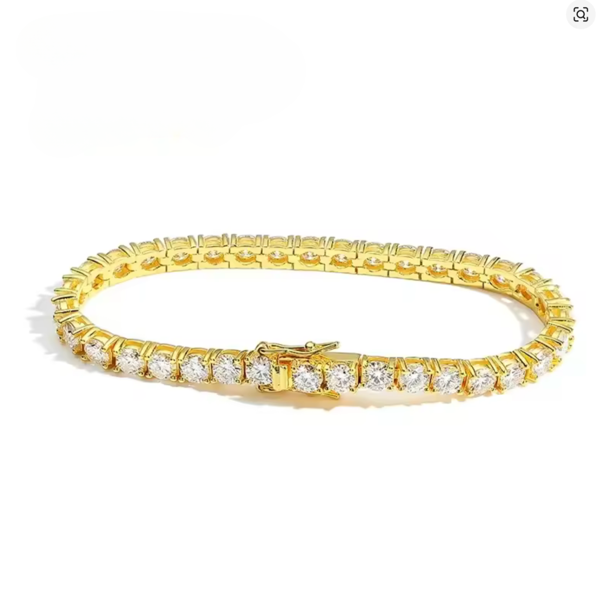 Montier tennis bracelet yellow 3MM