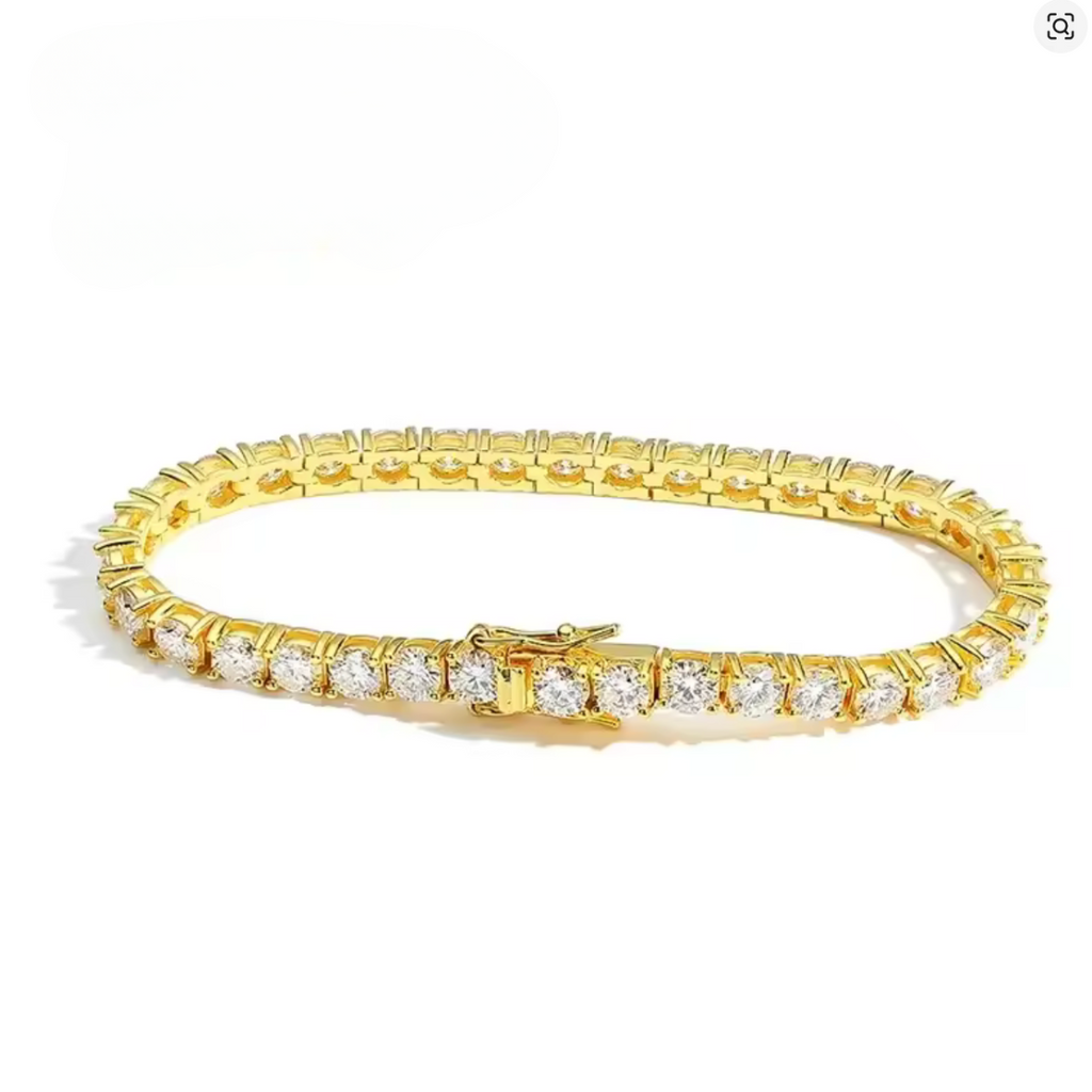 Montier tennis bracelet yellow 4MM