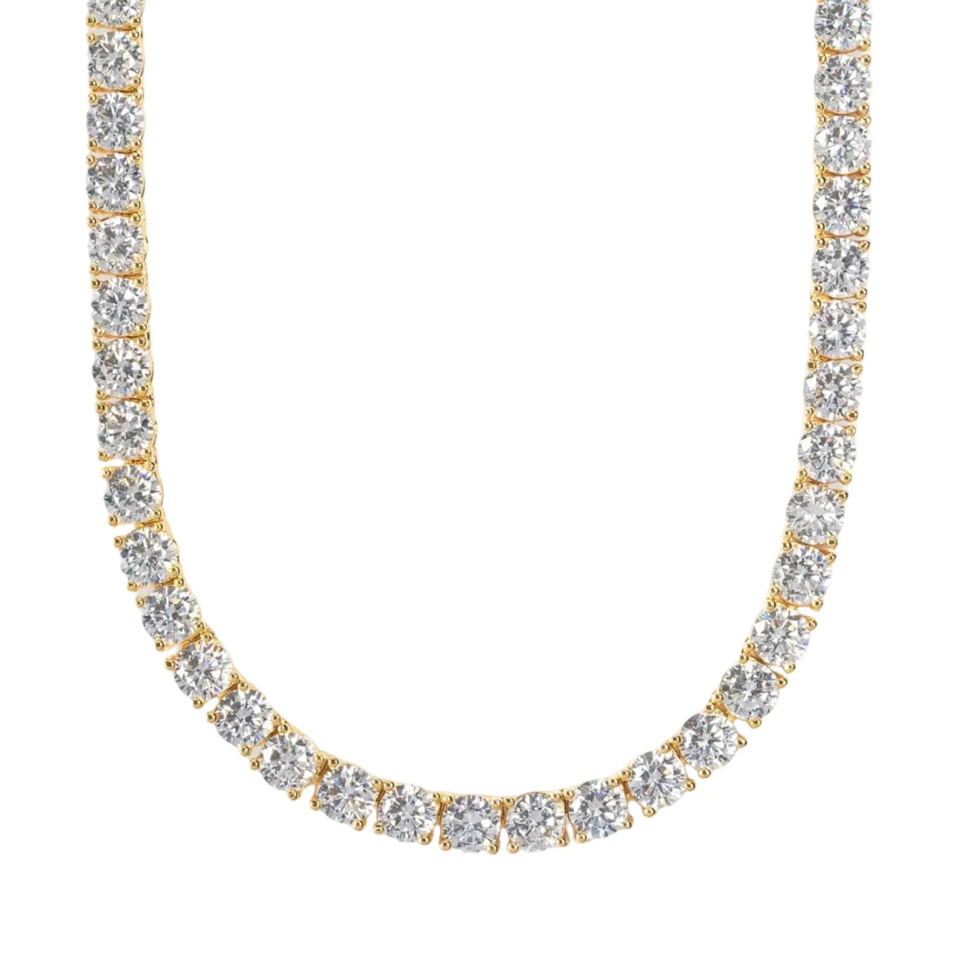 Aria Tennis Necklace 5MM - 14K Gold