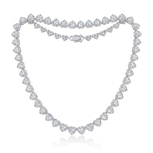 10mm Heart Tennis Chain