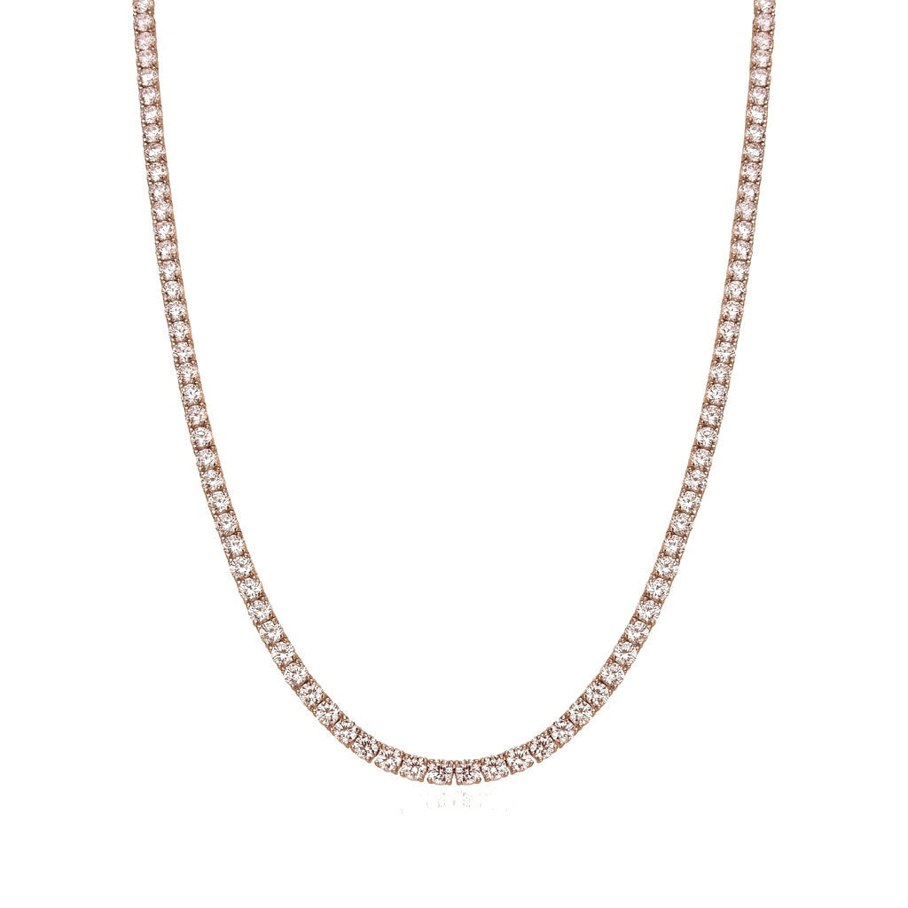 Moissanite Tennis Chain 14K Gold (ALL SIZES)