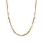 Moissanite Tennis Chain 14K Gold (ALL SIZES)