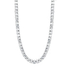 Moissanite Oval Tennis Necklace