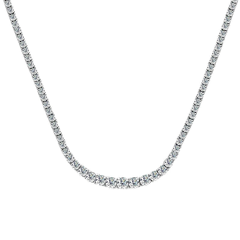 Moissanite Gradient Tennis Necklace