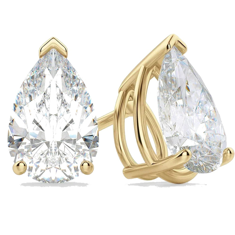Moissanite Pear Earrings
