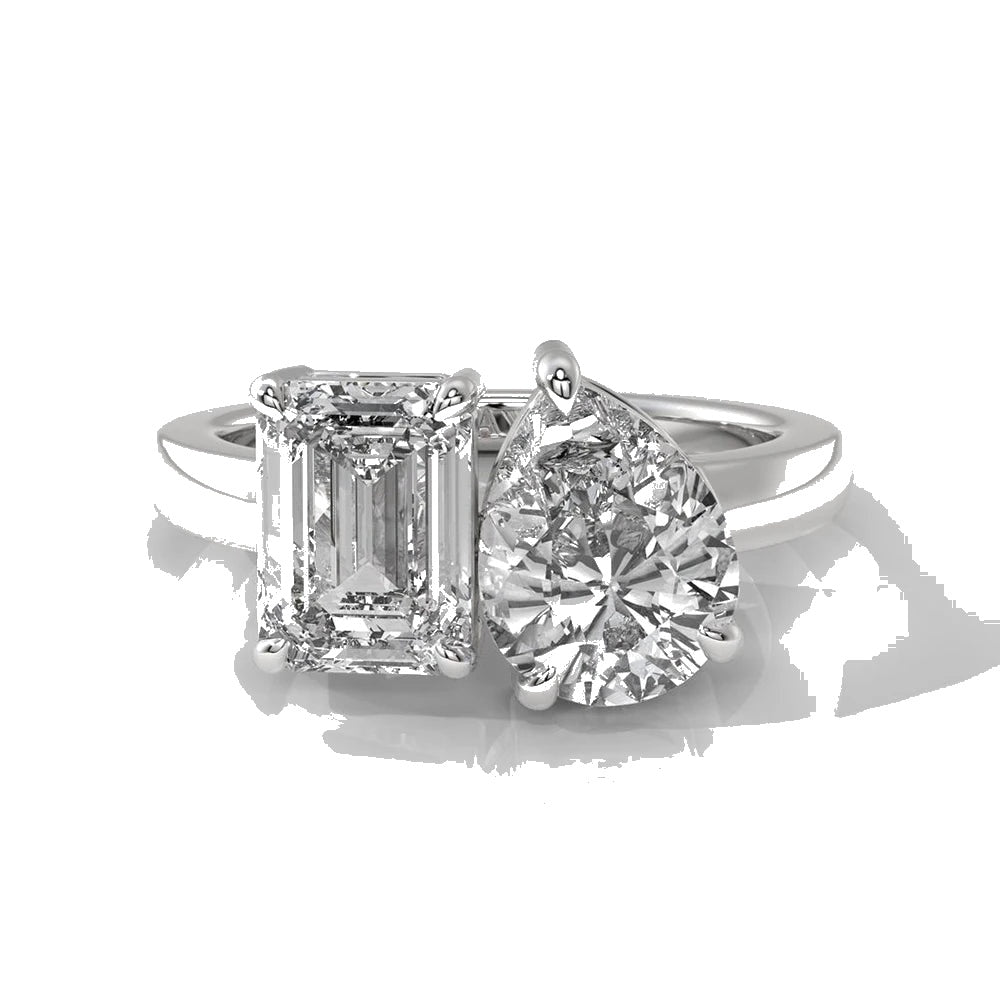 Pear&Emerald Ring