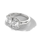 Pear&Emerald Ring