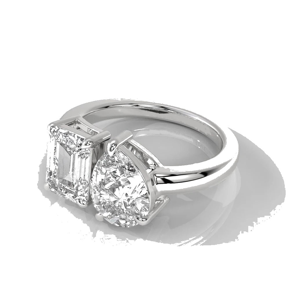 Pear&Emerald Ring