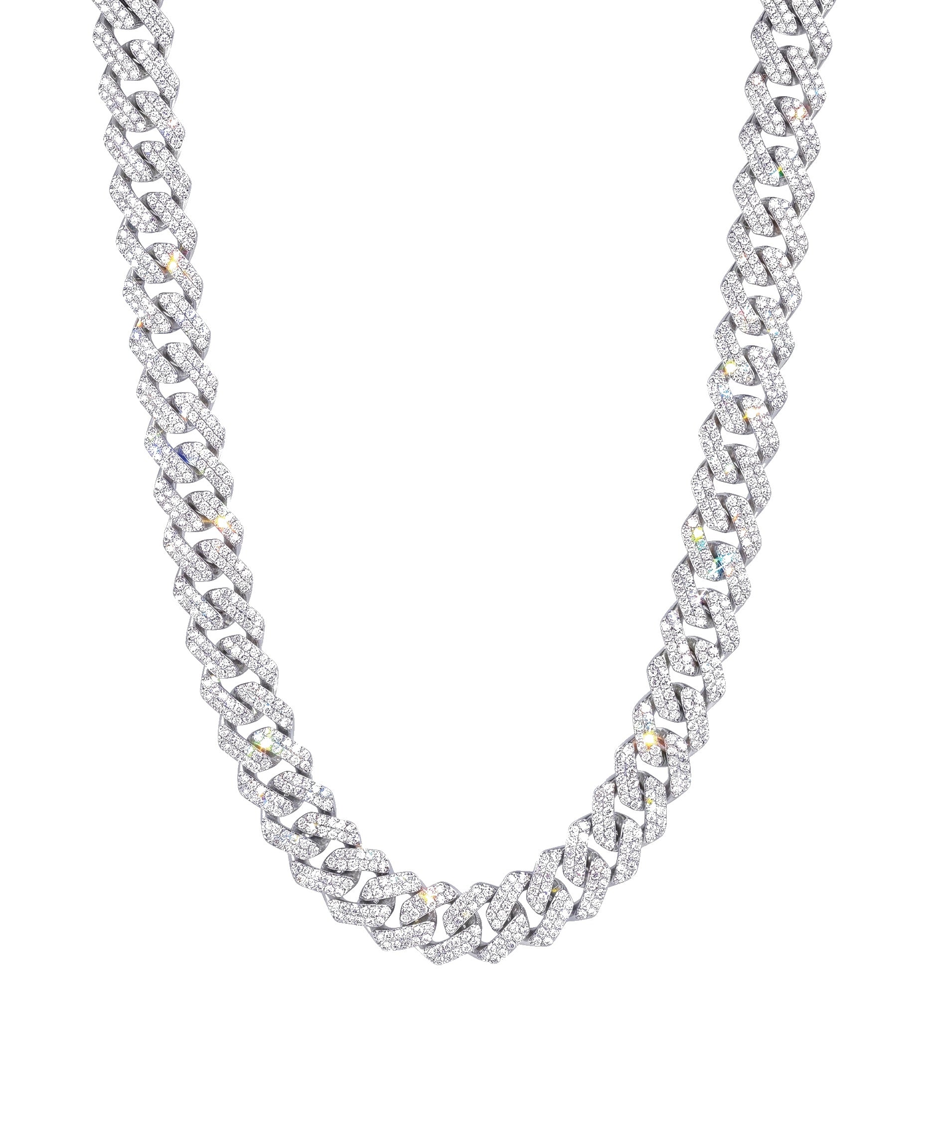 Moissanite Iced Cuban Link Chain 14K Gold (BIG SIZES)