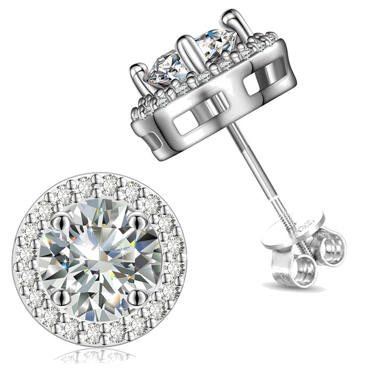VVS Moissanite Royal Earrings (ALL SIZES)