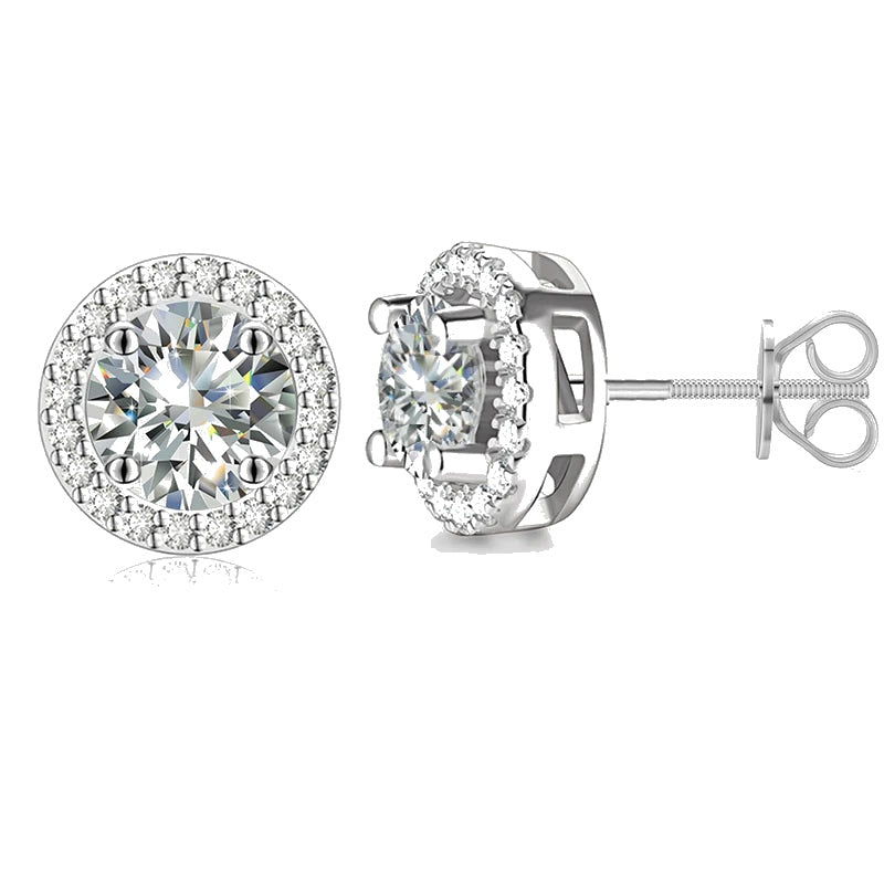VVS Moissanite Royal Earrings (ALL SIZES)