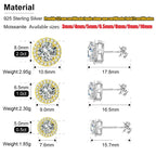 VVS Moissanite Royal Earrings (ALL SIZES)