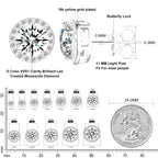 VVS Moissanite Royal Earrings (ALL SIZES)