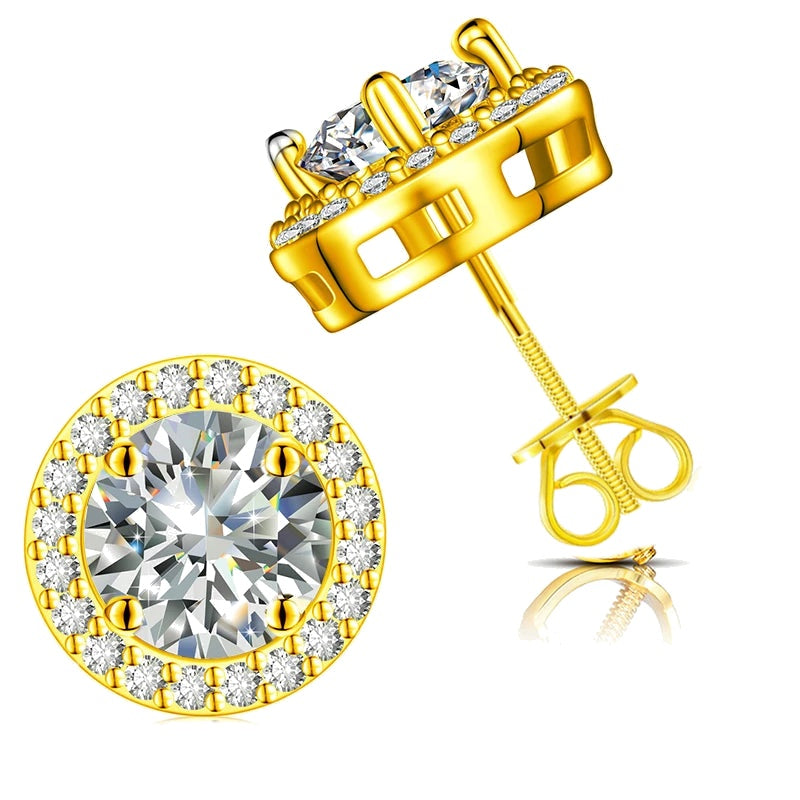 VVS Moissanite Royal Earrings (ALL SIZES)