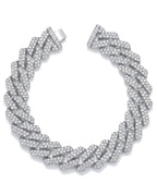 Moissanite Iced Cuban Link Bracelet 14K Gold (ALL SIZES)