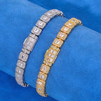 Baguette Moissanite Link Bracelet