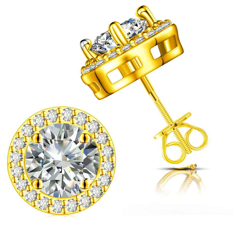 VVS Moissanite Royal Earrings (ALL SIZES)