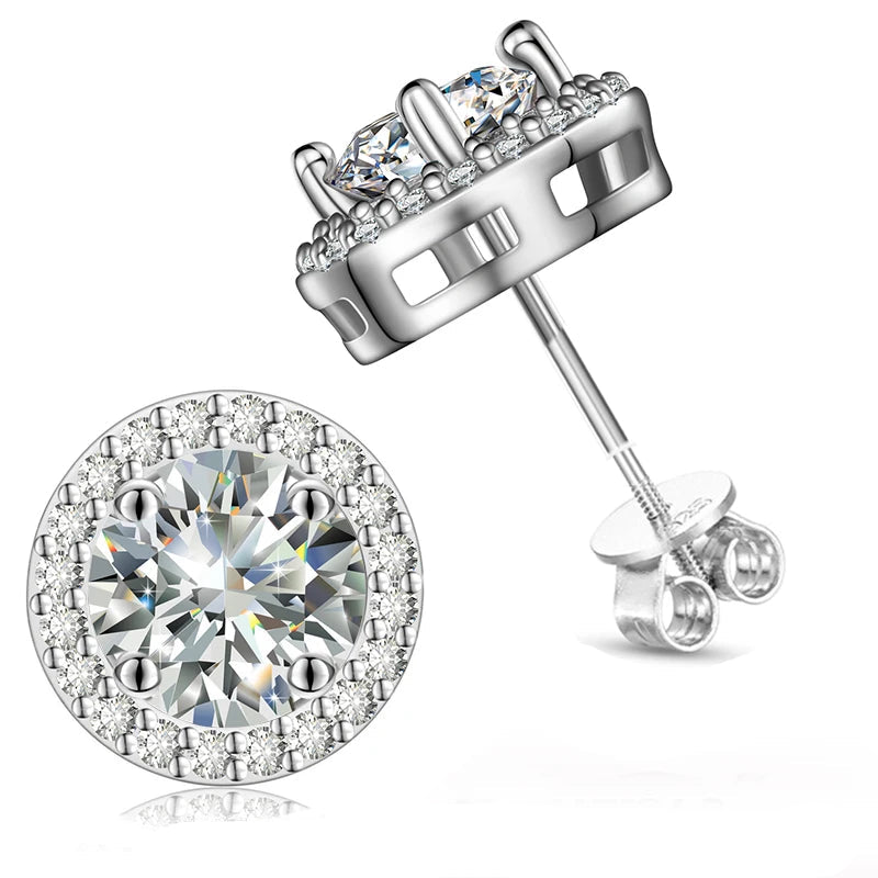 VVS Moissanite Royal Earrings (ALL SIZES)