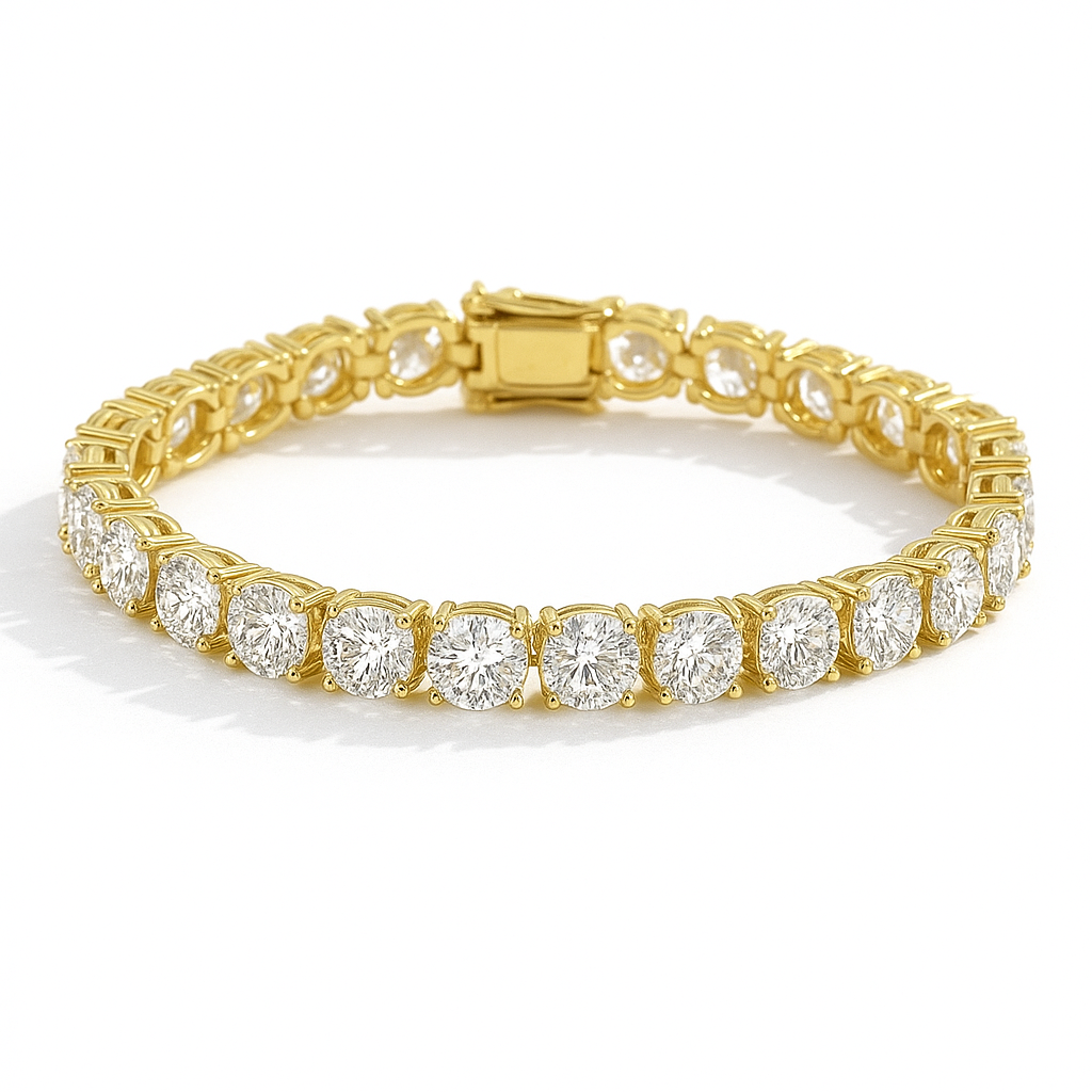 Montier tennis bracelet Gold 6.5MM
