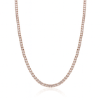 Moissanite Tennis Chain 14K Gold (ALL SIZES)